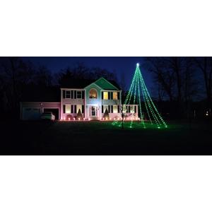 Service First Dreamlight V4 Flagpole Christmas Tree LED Light Kit for use with 20FT to 30FT flagpoles
