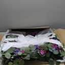 Puleo International 30" Artificial Lavender and Eucalyptus Floral Spring Door Wreath