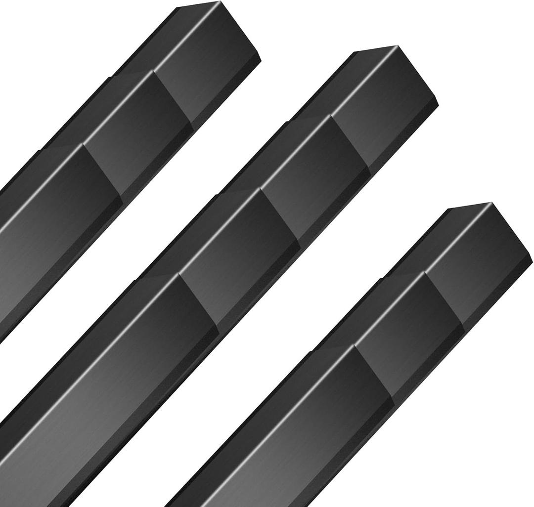 10 PCS Black Aluminum L Corner Guards 1.2x1.2x48 Wall Edge Protector Trim