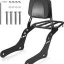 Motorcycle Sissy Bar Detachable Rear Passenger Backrest with Luggage Rack Backrest Pad for Honda Rebel 1100 1100T CMX1100 DCT 2021-2026 Replace OEM P/N:08R71-MLA-A00MLA-A00