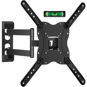 TV Wall Mount for 23-60 inch, Full Motion Swivel Tilt Extension Articulating Corner TV Bracket for Flat Curved Max 88 lbs Max VESA 400x400mm, Universal Adjustable Single Stud Wall Mount