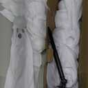 6PACKS Halloween Decorations Outdoor Solar Ghost Lights,Scary Ghost Decor with Spooky Party Gifts,Solar Halloween Path Lights for Front Porch/Yard/Garden/Home/Ghost Party Decor Warm White