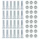 24Sets 1/ 2-20 Inch Wheel Stud with Nuts for Trailer for Lip pert Axles 2, 000 lb to 7, 000 lb with 1/ 2"-20 UNF Thread Size