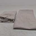 Natural Linen Curtains 100% Blackout 84 Inches Long,Room Darkening Textured Curtains for Living Room Thermal Grommet Bedroom Curtains 2 Panels with Greyish White Liner No Brand 84"L x 52"W