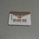 Beard Bib Apron for Men, Valentine's Day Gift Beard Trimming Catcher Bib for Shaving & Hair Clippings, Waterproof Non-Stick Hair Catcher Grooming Cloth with 2 Suction Cups (Black)