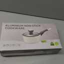 SENSARTE Ceramic Nonstick Sauce Pan with Lid, 2.0 Quart Small Saucepan, White Cooking Pot with Stay Cool Handle, Non toxic Kitchen Sauce Pot, Non stick Small Pot, Induction Pot, PFOA PTFE PFAS Free