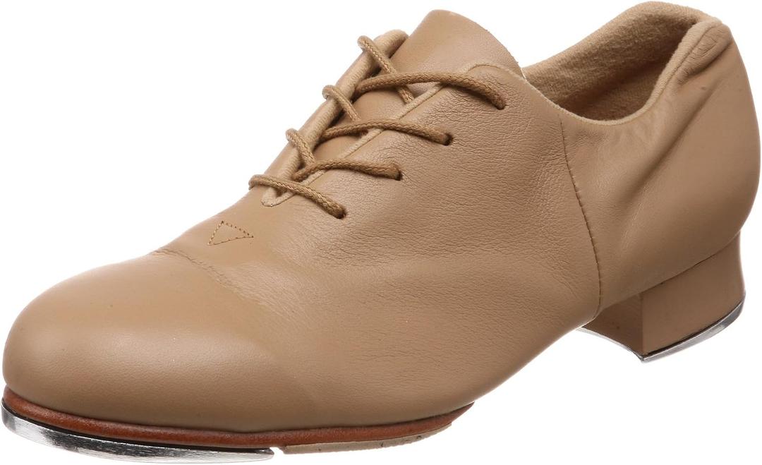 Bloch S0388L Ladies Tap-Flex Split Sole Tap Shoe (7.5, Tan)