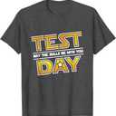 Test Day Testing - May The Skills Be With You School Teacher T-Shirt (Small, Black)