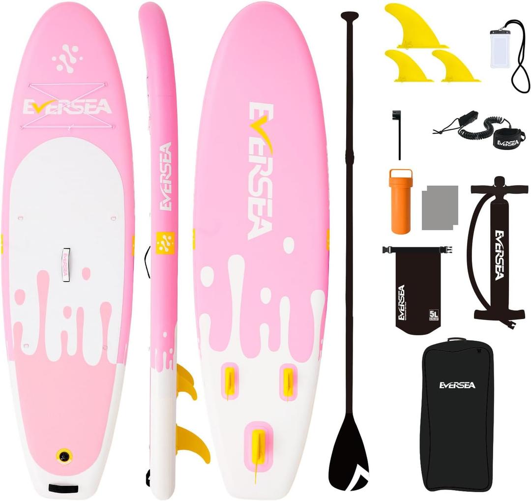 Inflatable Stand-Up Paddle Boards  Available 32"/33"/34" Widths Inflatable Paddle Board with SUP Accessories, Camera Mount, Basic All-Around SUP Board for All Skill Levels, Up to 450lbs
