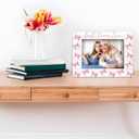 Nonna Gifts Picture Frame 4x6, Nonnas Pink Bow Wooden Picture Frame, Christmas Mothers Day Birthday Gifts for Nonnas Grandma, Best Nonna Ever Decorative Photo Frames for Table Desk Decor