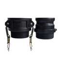 TALEGEN 3 Inch Camlock Fittings Type B & F Polypropylene Cam and Groove Hose Fitting Kit with 3" Female & Male Camlock x 3" NPT Male, Cam and Groove Hose Couplings