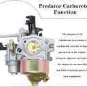 Fullas Huayi GX160 GX200 Carburetor for 6.5HP 196cc 212cc Engine Replaces 16100-ZL0-W51 Huayi Carb for Predator 212cc Pressure Washer Water Pump Go Kart