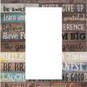 3 x 1 Gang Single GFCI/Decorator Rocker Outlet Light Switch Wall Plate Cover Rustic Vintage Country Family Home Inspirational Quotes Rule Cabin Barn Wood Decorative One Device Electrical Faceplate Dimmer