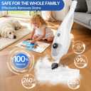 15-in-1 Steam Mops with Detachable Handheld Steamer, Multipurpose Steam Cleaner Mop for Hardwood Floors, High-Pressure 1300W Motor, 30s Fast Heat Up for Tile, Laminate, and Carpet Cleaning