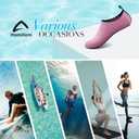 Homitem Water Shoes for Women Men Aqua Socks Swim Beach Pool River Slip-On Barefoot Quick-Dry Vacation Cruise Essentials Accessories for Yoga Kayak Sports, Size 8-8.5