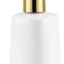 Natheeph Dish Soap Dispenser, Hand Soap Dispenser Ceramic Bottle, Refillable Liquid Great for Kitchen Dish Soap, Hand Soap, Essential Oil & Lotion (Bright White)