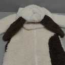 Merqwadd Toddler Baby Halloween Costume Warm Fuzzy Animal One-Piece Romper Jumpsuit Costumes Outfit (2-3T, White Dalmatian)