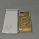 Temdan Magnetic Compatible with iPhone 12 Pro Max Case, [Built-in Invisible Kickstand][Compatible with MagSafe][Military Grade Shockproof] Slim Translucent Matte Phone Case for iPhone 12 Pro Max 6.7" Light Brown