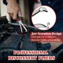 2 x Upgraded 37960 Electrical Disconnect Pliers, 8in Automotive Tools Electrical Connector Pliers, Automotive Tools for Auto Mass Air Flow Sensors, Fuel Injectors and Long Spark Plug (Stright)