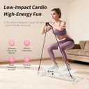 ZCMHAXJ Balance Board for Adults, Ski Machine Exercise Equipment with Resistance Bands, Rock Stepper Featuring LCD Monitor, Portable Wobble Board or Full Body Workout at Home Gym
