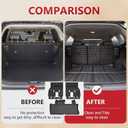 7&8 Seater Trunk Mat Backrest Mat Compatible with 2021-2025 Toyota Sienna TPE All Weather Backrest Mat Trunk Liner Replacement Protector for 2021-2025 Toyota Sienna Accessories Trunk Mat+Backrest Mat