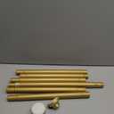 ENJOYBASICS Shower Curtain Rod 30 to 88 Inches, 1 Inch Stainless Steel Adjustable Spring Tension Rods No Drill for Bathroom, Closet, Window, Room Divider, Never Rust, Non Slip, Gold