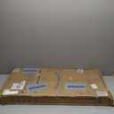 34" Folding Table, Portable Square Folding Card Table with Collapsible Legs & Carrying Handle, Plastic Tables for Camping,Picnic, Office, Party, Black