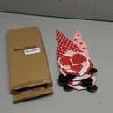 hogardeck Valentines Day Decorations Outdoor, 4 Pcs Metal Gnomes Decorative Garden Stakes for Valentines Day Decor, Yard Sign with Love Garden Decor for Home Outside Lawn Porch Anniversary Wedding (Red)