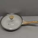 SENSARTE Nonstick Ceramic Frying Pan Skillet with Lid, 10 Inch Omelet Pan, Healthy Non Toxic Chef Pan, Induction Compatible Egg Pan with Heat Resistant Handle, Free of Intentionally Added PFAS/PTFE