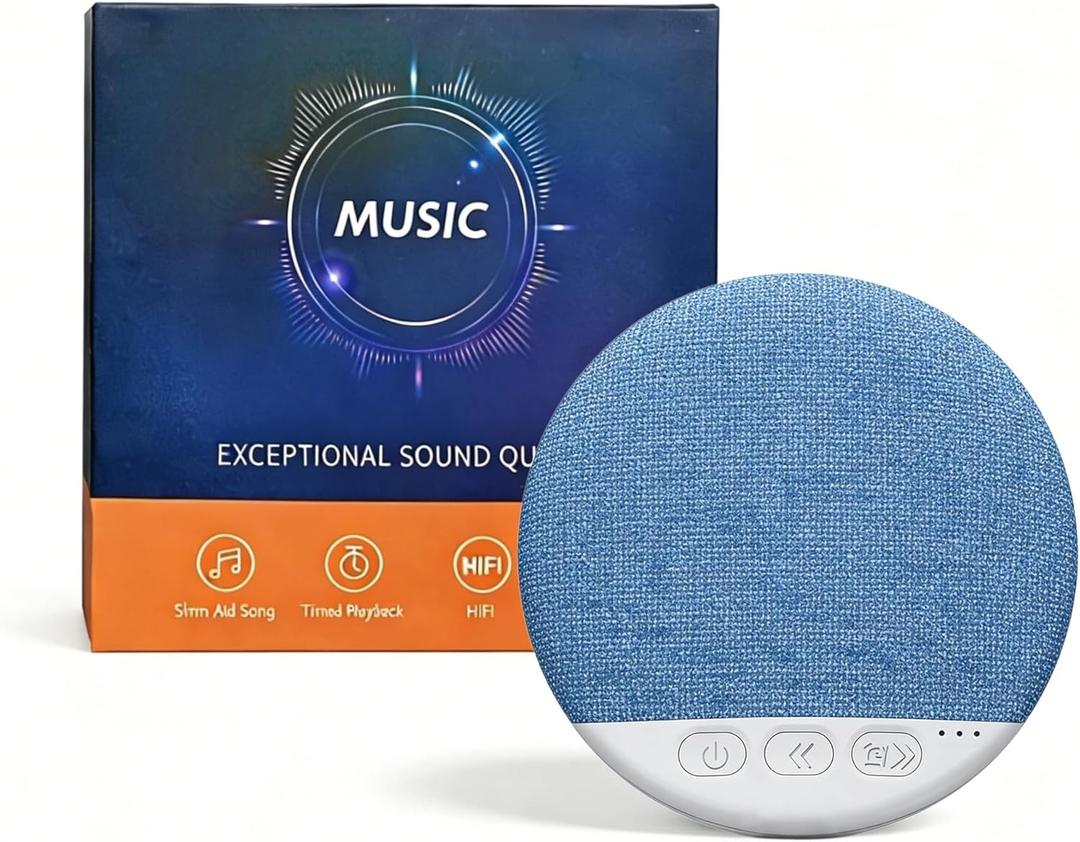 Sleep Pillow Speaker, 2026 New Bluetooth Under-Pillow Speaker with Built-in White Noise, Portable, Private Listening for Side Sleepers & Deep Sleep, No Headphones