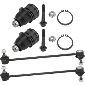 TRQ Front Suspension Kit Ball Joint Sway Bar Stabilizer Link Compatible with 2004-2009 Mazda 3 2006-2015 5