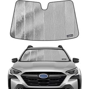 Pigenius Windshield Sunshade for Subaru Legacy/Outback 2023-2025 Eyesight, Reversible Silver/Black