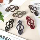 6 Pack Vintage French Barrette Hair Clips, Hair Accessories for Women, Strong Hold No Slip Styling