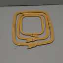 Nurge Beige 3 Pcs Set Plastic Square Embroidery Hoop, Cross Stitch Hoops, Punch Needle Hoop (3 Pcs)