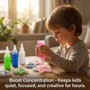 Glow Magic Elves Refills-24 Colors Gel & 32 Molds Water Elves Kit Magic Gel Refills - Non-Toxic DIY STEM Toy for Focus & Fine Motor Skills - Indoor Activity (12 Solid+6 Glow+4 Sparkling+2 Pearlescent)