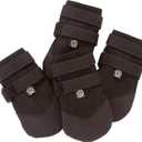 Ultra Paws Rugged Dog Boots and Paw Protectors for Small, Medium and Large Dogs Black (Size 7), L