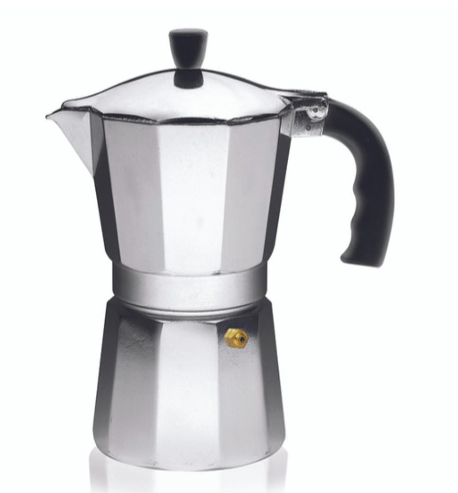 Imusa USA Aluminum Stovetop 6cup Espresso Maker (B12043V), Silver