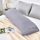 Warmstar Cotton Body Pillow Cover 1 Pack, 600 Thread Count Body Pillow case 20"x54", Long Body Pillow Case Cover Soft Breathable with Envelope Closure,Green