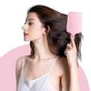 RHOS Paddle Brush for Women & Men - Detangler for Thick, Curly, Long, Wet & Dry Hair - Nylon Bristles Square Cushion Brush for Smoothing and Detangling (1 Pack - Pink)