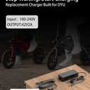 VHBW 42V 2A Electric Bike Charger for DYU D3F, King750, A1F, FF500, C2, C3, C5, C6, C6 Pro Fast Battery Charger with LED Indicator & Safety Protection