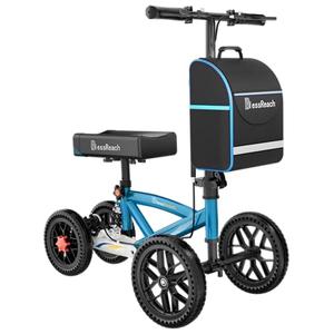 BlessReach Foldable All Terrain Knee Scooter for Adults for Foot Injuries