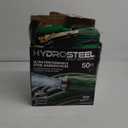 HYDROSTEEL Metal Garden Hose 50 Ft with Nozzle, 3x Layer Stainless Steel Metal Water Hose 50 Ft, Heavy Duty, Flexible, Lightweight, 50 Ft Garden Hose with 500 PSI AS SEEN ON TV