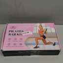 Pilates Bar Kit with Resistance Bands, Multifunctional Yoga Pilates Bar with Heavy-Duty Metal Adjustment Buckle, Portable Home Gym Pilates Resistance Bar Kit for Women Full Body Workouts (Jet Black(20/25/30lbs))