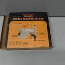 Allpdesky Decorative Turtle Pier Floating Basking Platform with Ramp Ladder