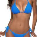 Women Two Piece Swimsuit Sexy Swimwear Halter String Triangle Bikini Sets, Size: M