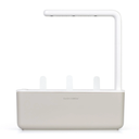 Click & Grow Smart Garden, 3 Pods Indoor Herb Growing System (3 Basil Pods Included)| Easier Than Hydroponics Growing System, Automatic Nutrients, Watering and Grow Light, Noisefree Technology, Beige