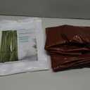 AmazerBath Shower Curtain Liner, 100% EVA Soft Clear Amber Heavy Duty Shower Curtain and Liner 2-in-1, 72x72 Luxury Plastic Weighted Bathroom Shower Liner, 12 Rustproof Grommets & 3 Heavyweight Stones (Rainbow Caramel Latte)