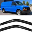 2PC Window Visors Rain Guards for 96-26 Chevy Express Van GMC Savana