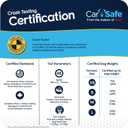 CarSafe Crash Tested Dog Safety Harness - Crash Tested to 32Kg/70lbs, Safely Secure Dog in The Car, Comfortable and Padded Design. for Toy, Small, Medium and Large Dogs (Size Medium)