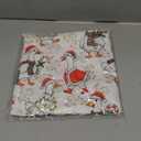 GDJIEGBC Winter Christmas Goose Pillow Covers 18x18, Goose Gifts, Funny Xmas Lights Santa Farm Animal Holly Decorative Throw Pillow Covers for Bedroom Living Room Home